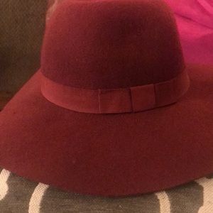 Women’s hat. Deep wine color
